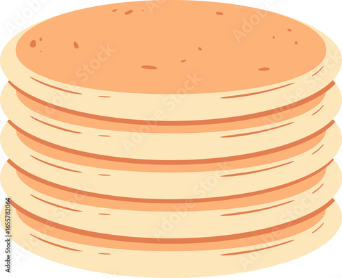 Cartoon Pancakes Illustration
