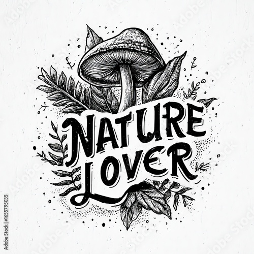 a bold hand-lettered phrase 