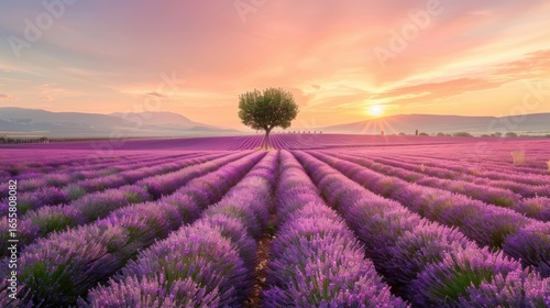Purple Blooms Under the Summer Sun