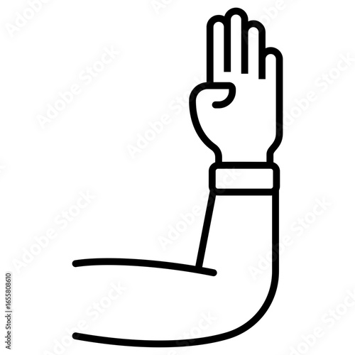 Swear Outline Icon
