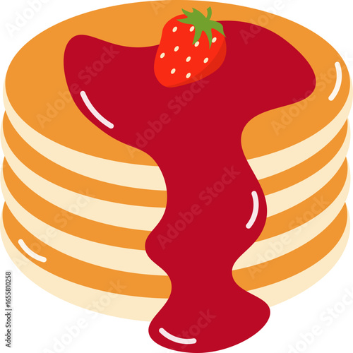 Pancakes Illustration