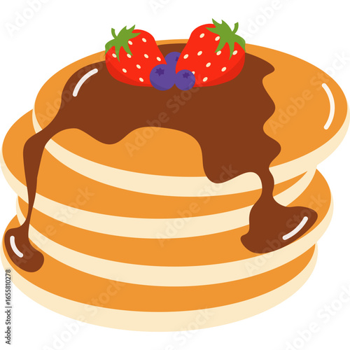 Pancakes Illustration