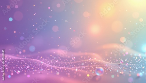 holographic pastel glow theme with dreamy violet with pastel orange, shiny metallic pastel fade, tiny holographic sparkles, infinite seamless fade, timeless and magical