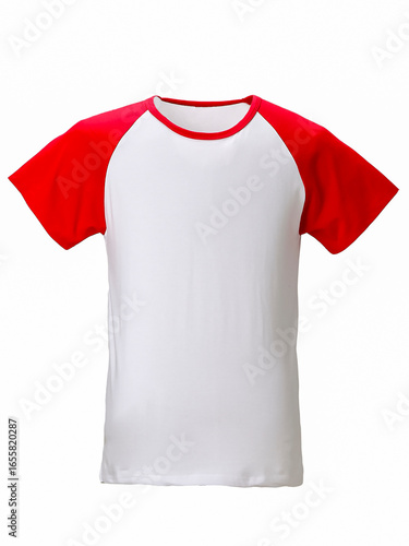 Wallpaper Mural A white background picture of a fashionable short-sleeved T-shirt Torontodigital.ca
