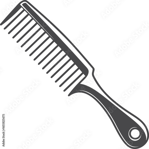 comb on white background