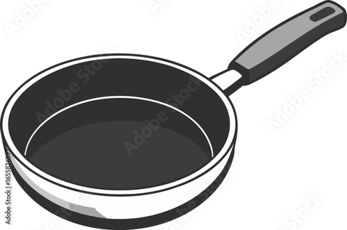frying pan isolated on white