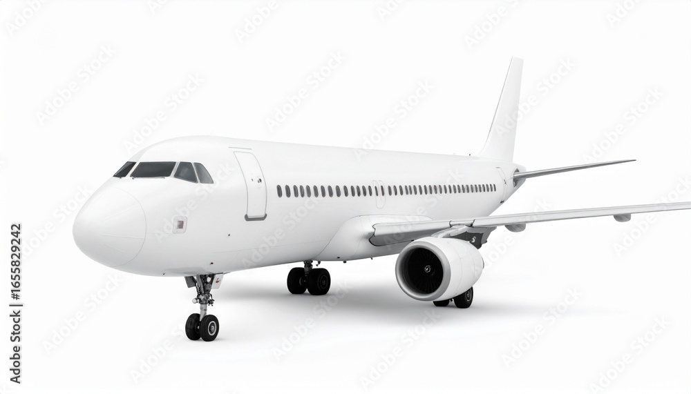 Obraz premium airplane on the runway