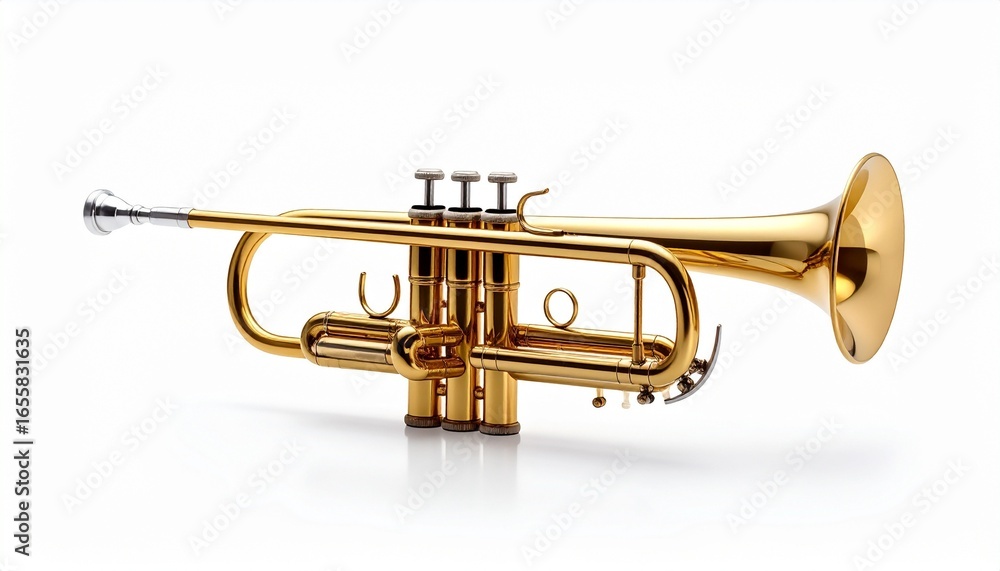 Obraz premium trumpet isolated on white