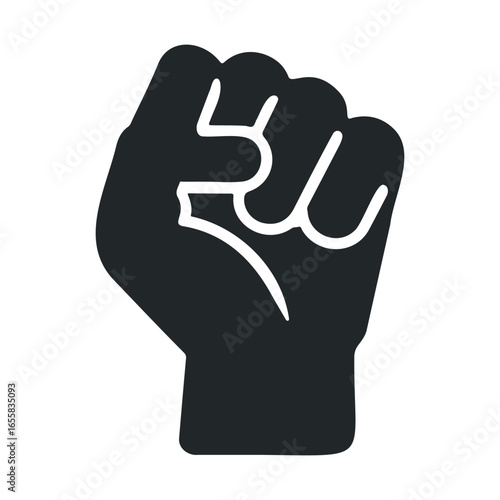Raised fist icon symbolizing strength and solidarity