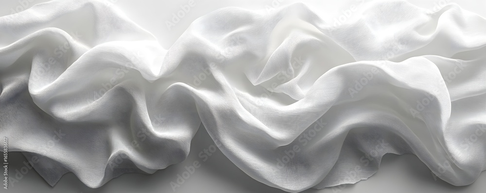 Elegant white silk fabric background texture smooth cloth wavy folds abstract design material backdrop surface Elegant white silk fabric background texture smooth cloth wavy folds abstract design material backdrop surface