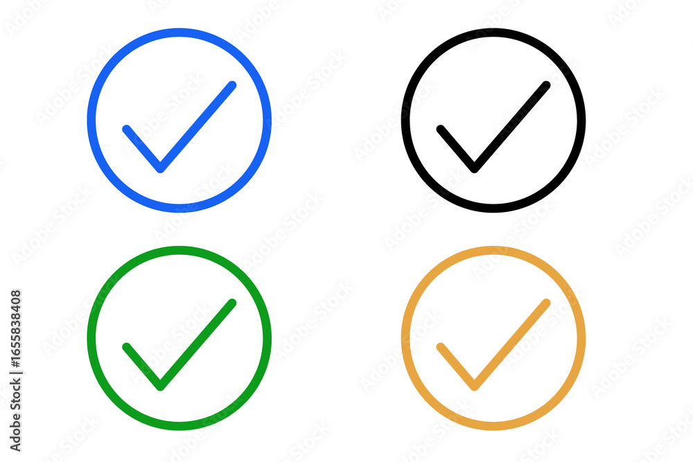 Set of checkmark icons, icons set of check mark Set of checkmark icons, icons set of check mark