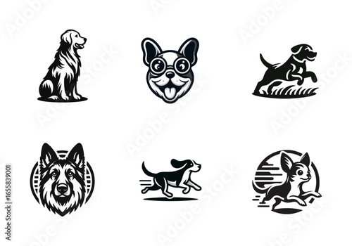 Dog Breed Logo Designs Collection