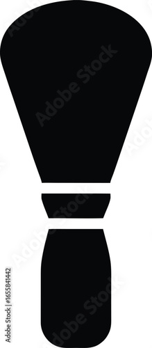Shaving Brush Silhouette Icon
