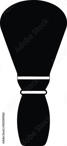 Shaving Brush Silhouette Icon