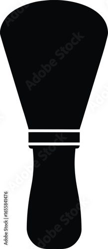 Shaving Brush Silhouette Icon