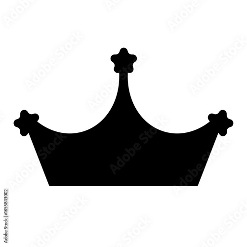 星付き王冠アイコン（ベクター） / Crown Icon with Stars (Vector)
