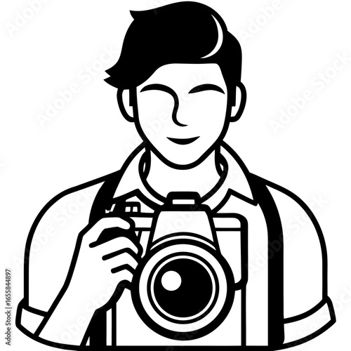 Photographer Silhouette vector