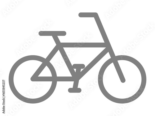 自転車のシルエットアイコン