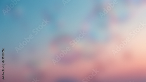 Softly blended sky colors with hints of pink and blue