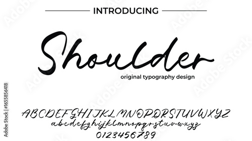 Shoulder - Elegant Script Font for Smooth Handwritten Design and Creative Typography