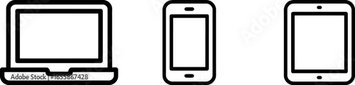 Collection of modern electronic devices including a laptop, smartphone, and tablet