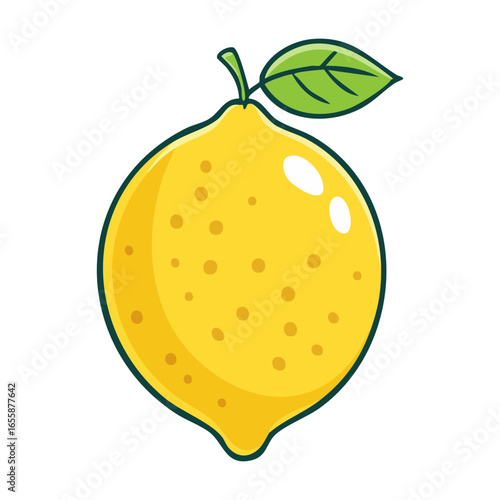 vector illustration of lemon