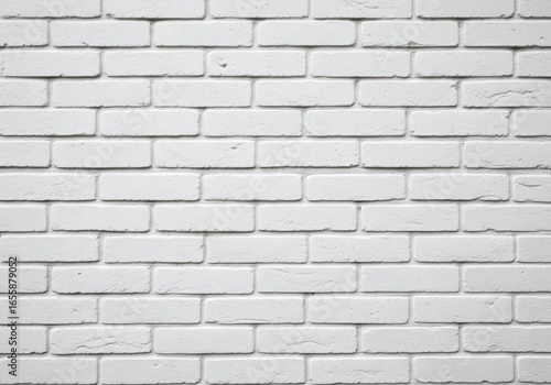 Wallpaper Mural White brick wall texture with a staggered pattern Torontodigital.ca