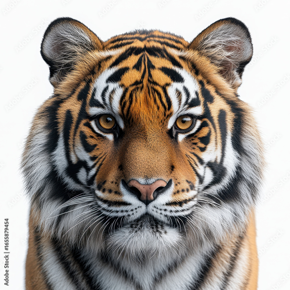 Fototapeta premium Close-up of a tiger's face.