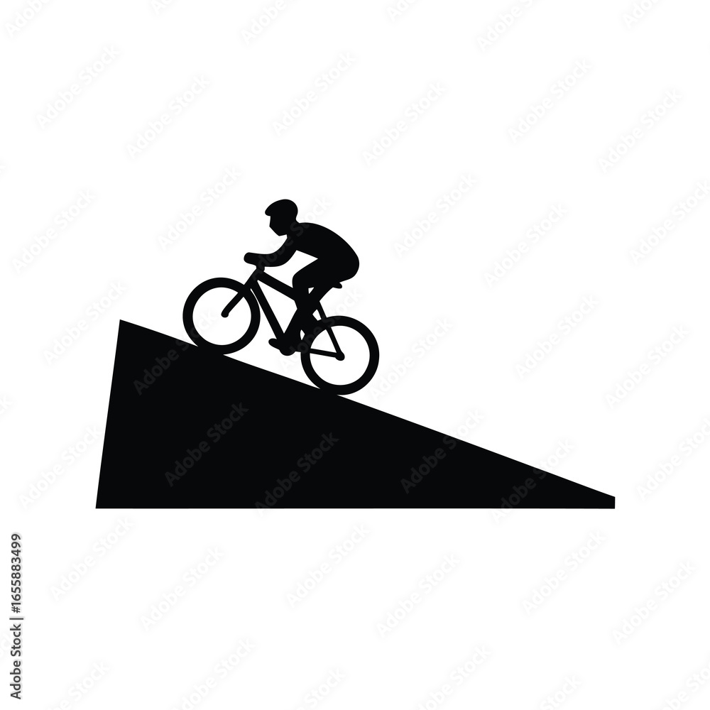 Fototapeta premium cyclist on a bicycle