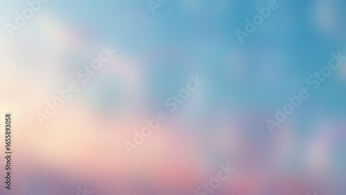 Soft pastel sky with wispy clouds at sunrise or sunset