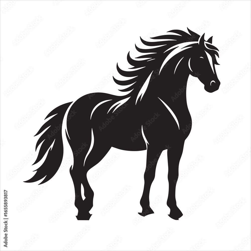 Obraz premium Horse Silhouette