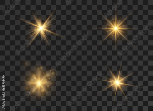 Gold, sparkle, shine, glow, starburst PNG. Bright cosmic PNG Overlay with transparent glow, yellow aura burst, hot radiant sparkle and shimmer, ideal for abstract fantasy design and magic.
