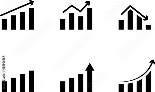 Analytics Graphs vector | business graph 