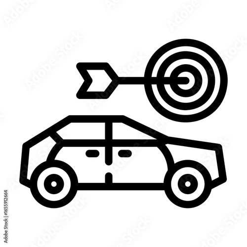objective analysis Line Icon