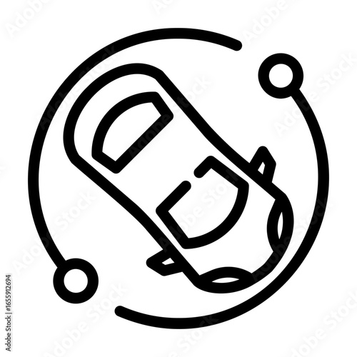 self driving Line Icon