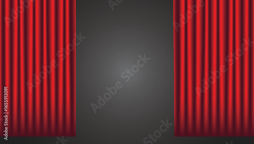 Elegant Theater Curtain Background for Dramatic Presentations