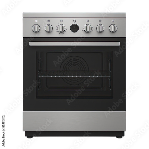 Modern kitchen stove ready for cooking delicious meals.