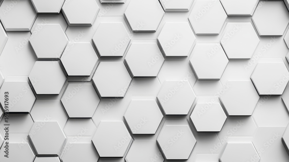 Textured White Hexagon Pattern Background for Modern Design Textured White Hexagon Pattern Background for Modern Design