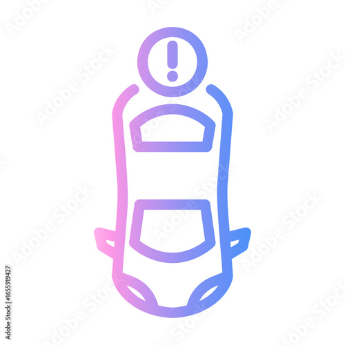 motion sensor Line Gradient Icon