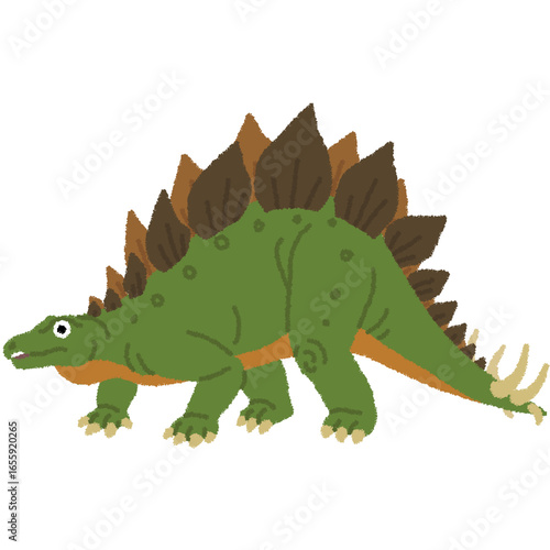 ステゴサウルスのイラスト
