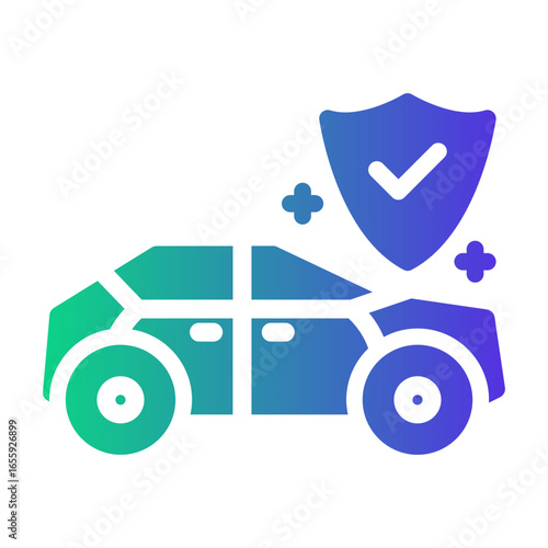 safety car Gradient icon