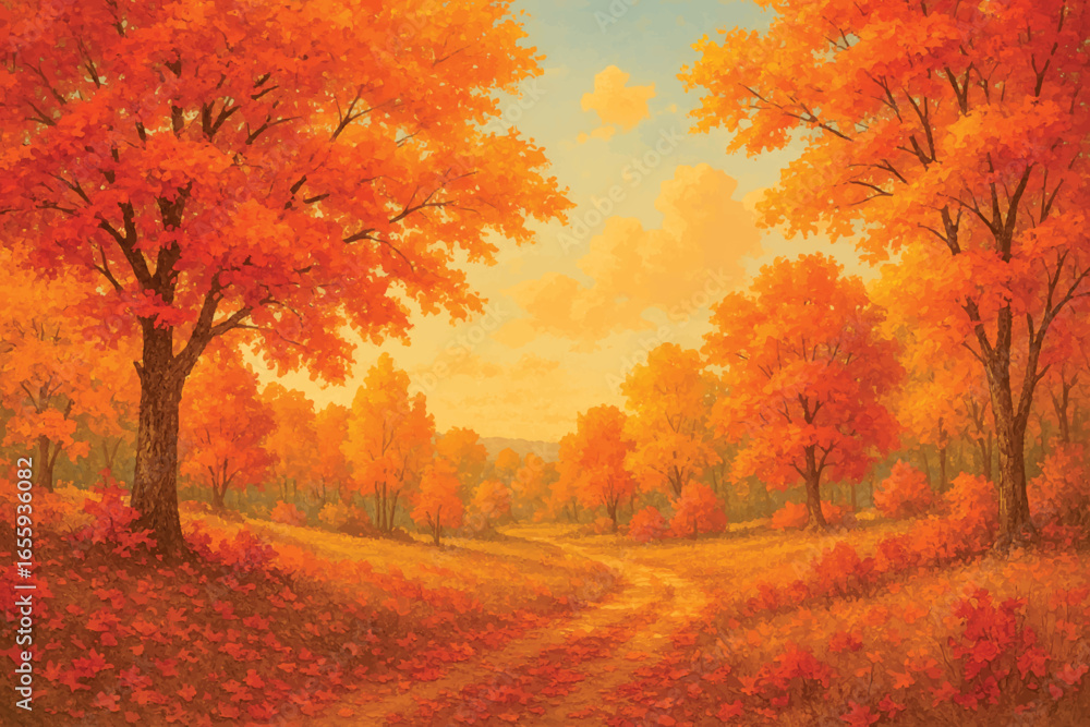 Fototapeta premium autumn vibes background