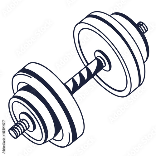 Dumbbell for weightlifting and exercise, a fitness equipment for gym workout