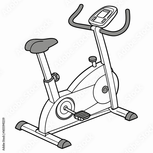 Stationary exercise bike for indoor cardio workout and fitness for home gym and health