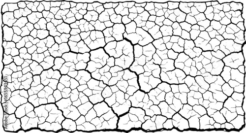 Cracked earth texture conveys dryness and environmental challenges, perfect for illustrating drought and climate change