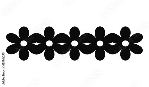 Black and white abstract floral background with a molecular structure of red atoms, representing the concept of successful business leadership