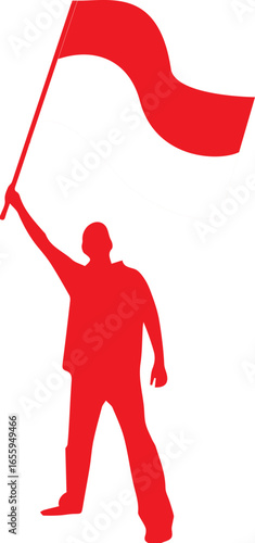 A joyful cartoon character leaping with arms raised in celebration, showing pure happiness.