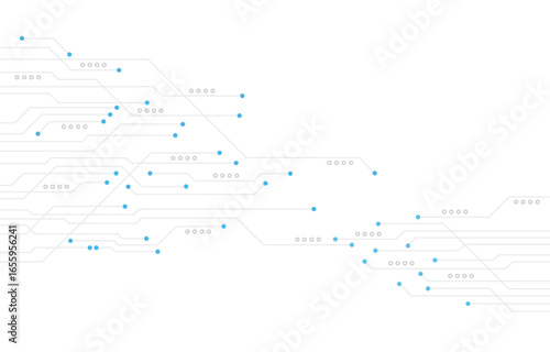 Abstract Circuit Board Technology Background. Vector illustration.
