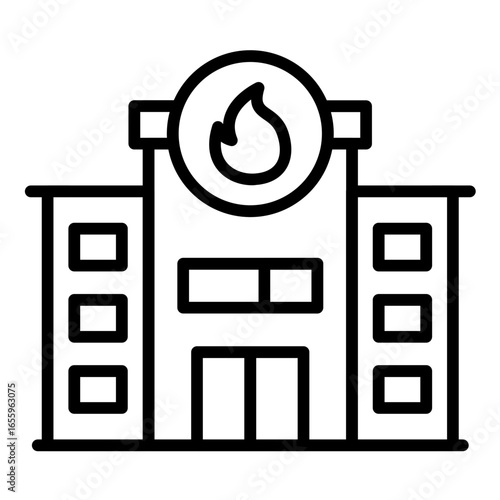 Fire Station Icon