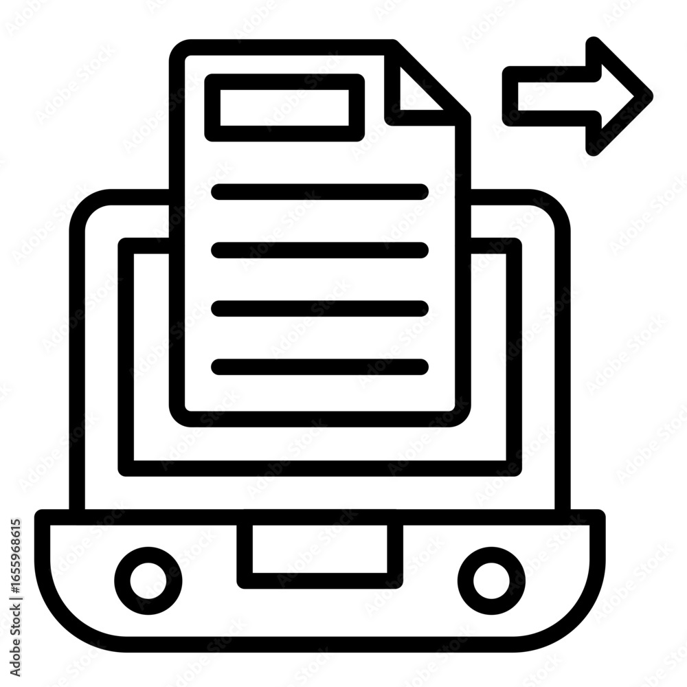 Fototapeta premium Export Documentation Icon